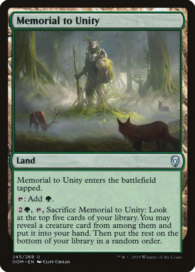 Memorial to Unity [Dominaria] | Boutique FDB TCG