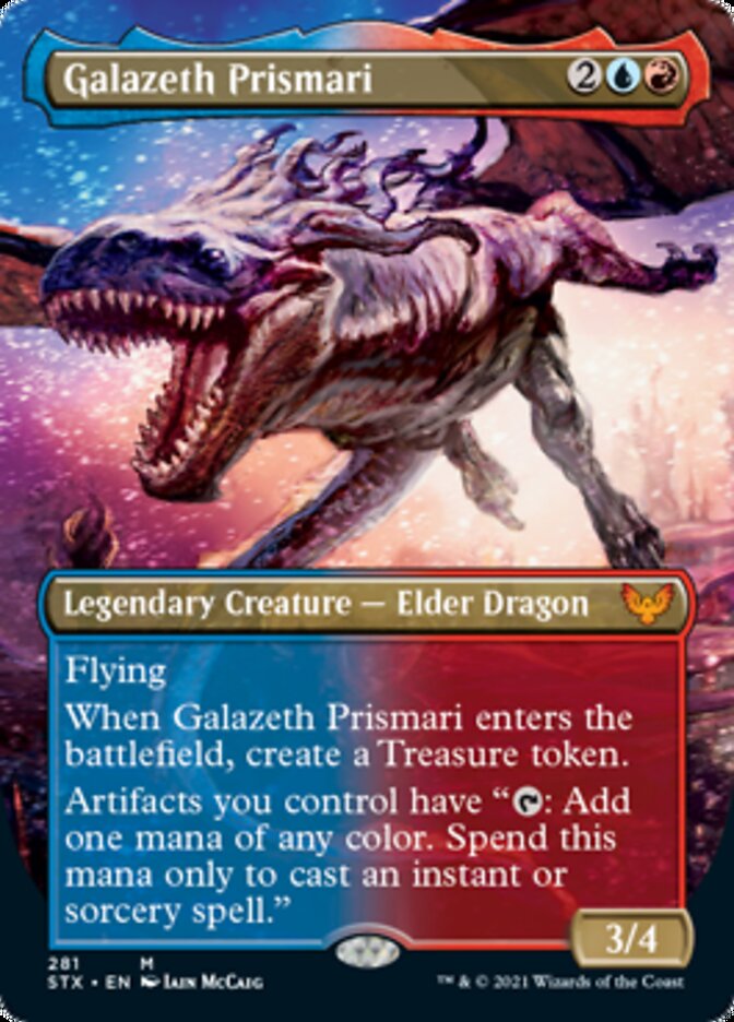 Galazeth Prismari (Borderless Alternate Art) [Strixhaven: School of Mages] | Boutique FDB TCG