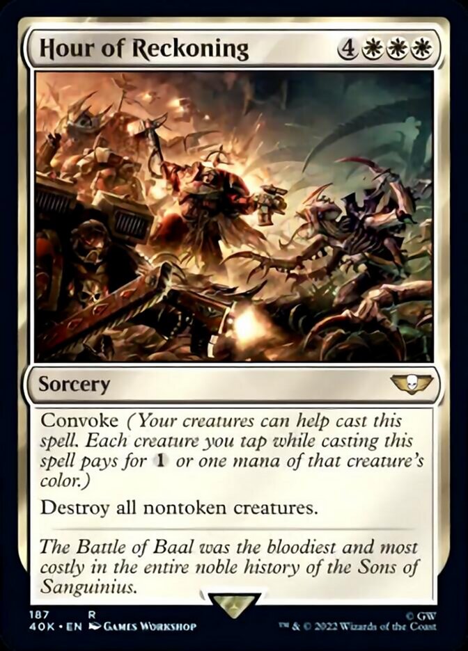 Hour of Reckoning (Surge Foil) [Warhammer 40,000] | Boutique FDB TCG