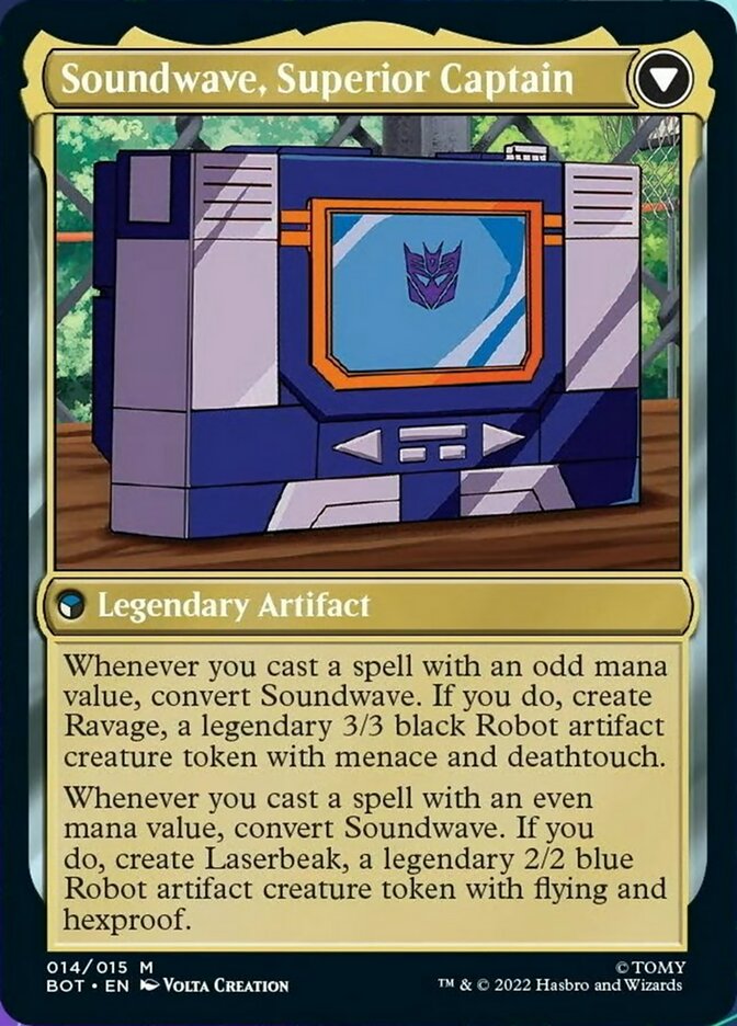 Soundwave, Sonic Spy // Soundwave, Superior Captain [Transformers] | Boutique FDB TCG