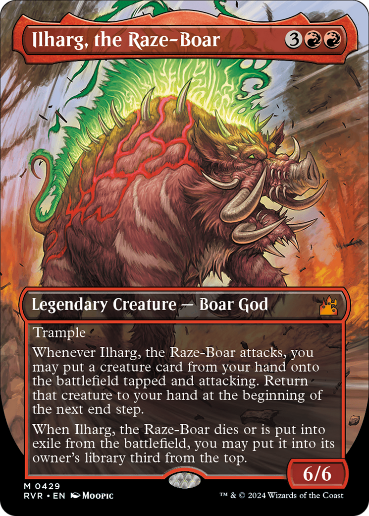 Ilharg, the Raze-Boar (Anime Borderless) [Ravnica Remastered] | Boutique FDB TCG