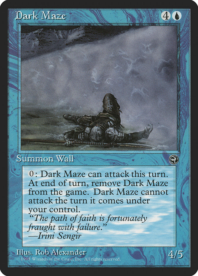 Dark Maze (Irini Sengir Flavor Text) [Homelands] | Boutique FDB TCG