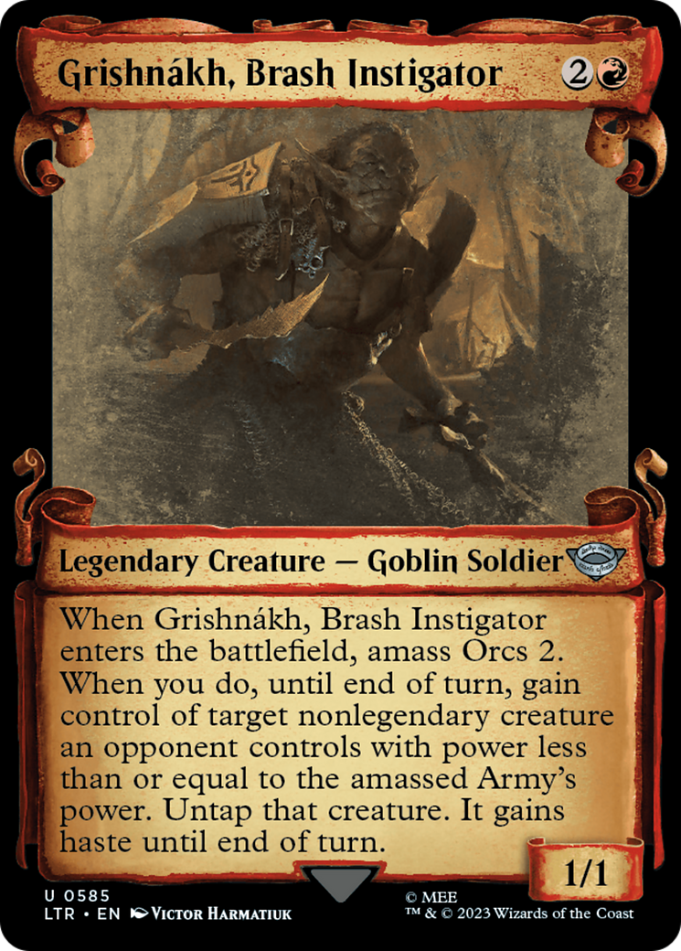 Grishnakh, Brash Instigator [The Lord of the Rings: Tales of Middle-Earth Showcase Scrolls] | Boutique FDB TCG