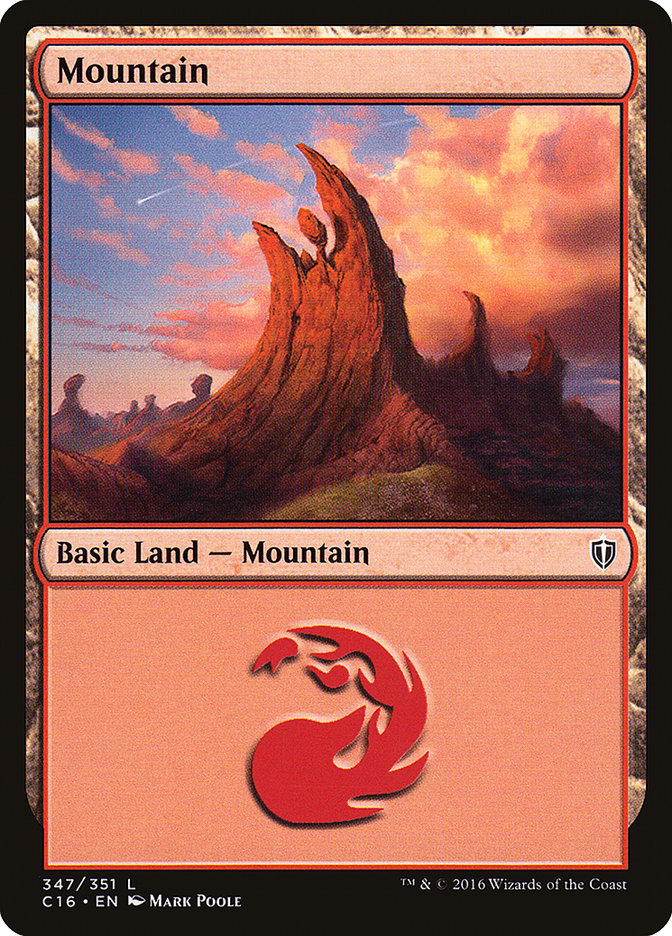 Mountain (347) [Commander 2016] | Boutique FDB TCG