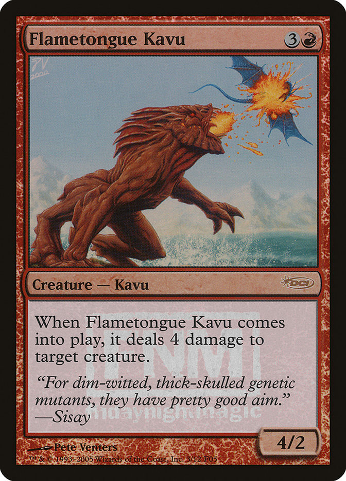 Flametongue Kavu [Friday Night Magic 2005] | Boutique FDB TCG
