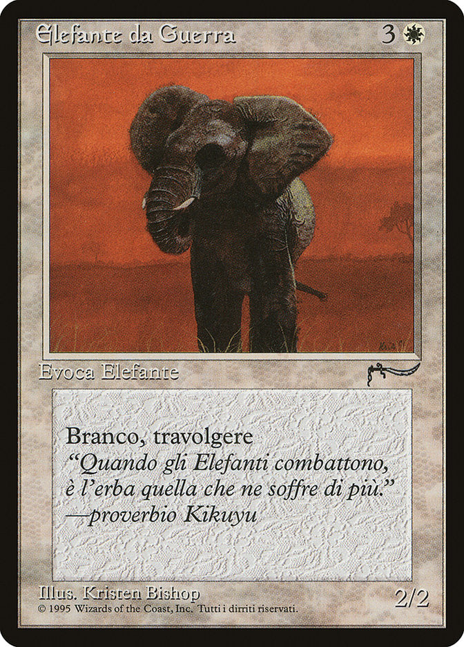 War Elephant (Italian) - "Elefante da Guerra" [Rinascimento] | Boutique FDB TCG