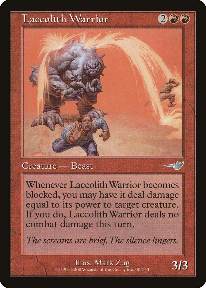 Laccolith Warrior [Nemesis] | Boutique FDB TCG