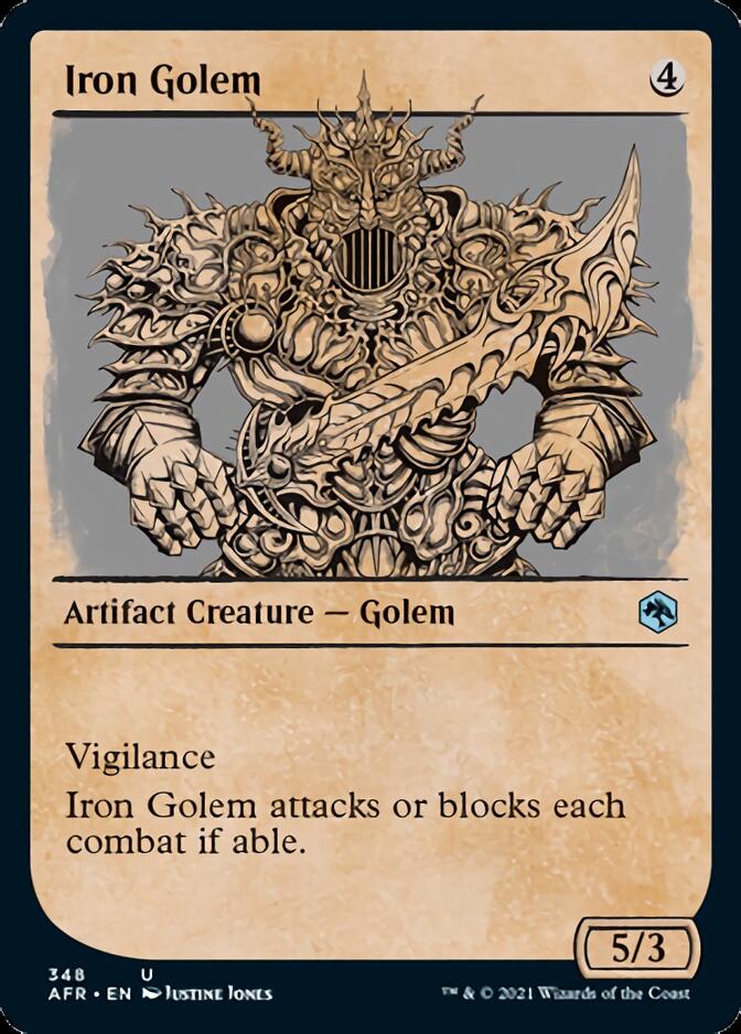 Iron Golem (Showcase) [Dungeons & Dragons: Adventures in the Forgotten Realms] | Boutique FDB TCG