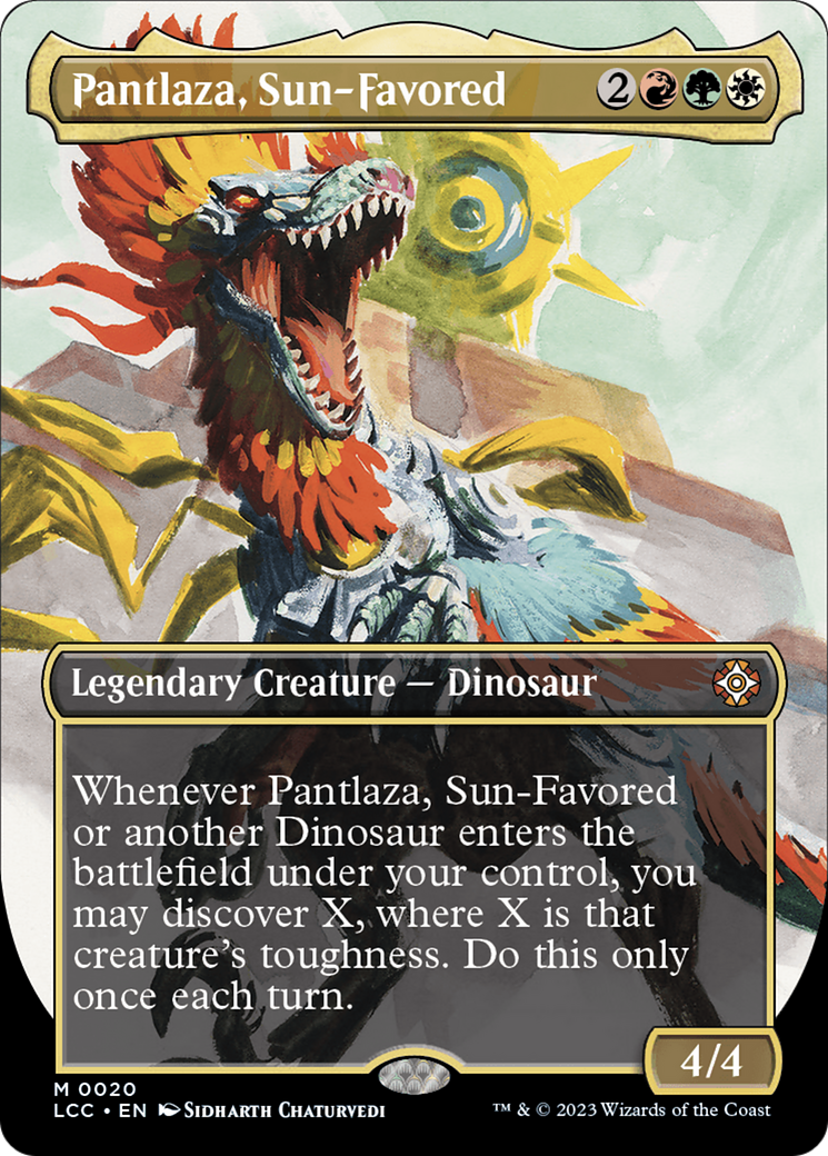 Pantlaza, Sun-Favored (Borderless) [The Lost Caverns of Ixalan Commander] | Boutique FDB TCG