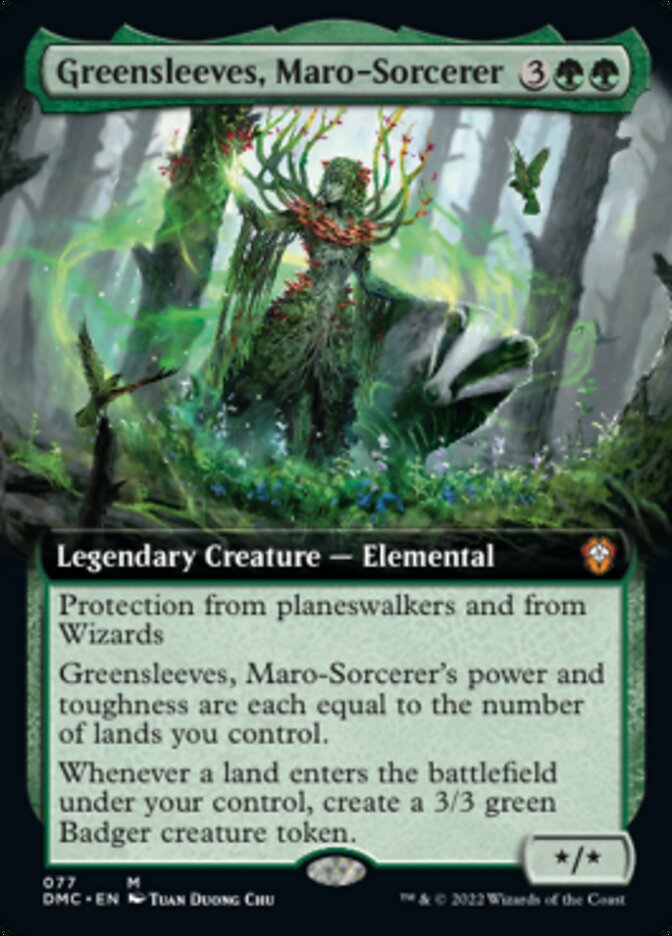 Greensleeves, Maro-Sorcerer (Extended Art) [Dominaria United Commander] | Boutique FDB TCG