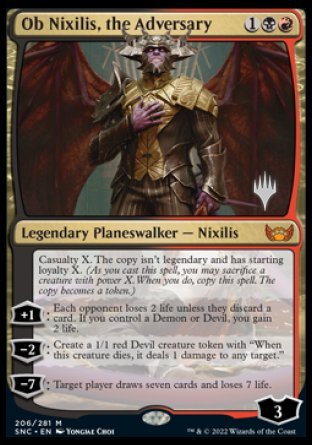 Ob Nixilis, the Adversary (Promo Pack) [Streets of New Capenna Promos] | Boutique FDB TCG