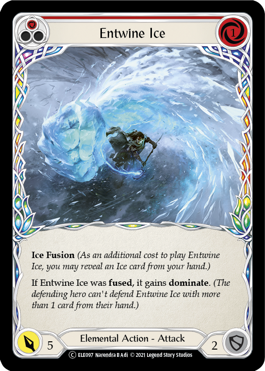 Entwine Ice (Red) [U-ELE097] (Tales of Aria Unlimited)  Unlimited Normal | Boutique FDB TCG