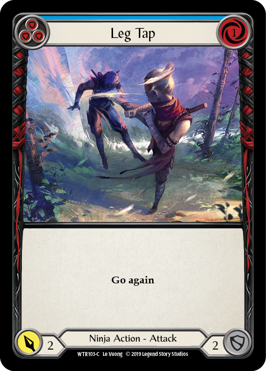 Leg Tap (Blue) [WTR103-C] (Welcome to Rathe)  Alpha Print Normal | Boutique FDB TCG