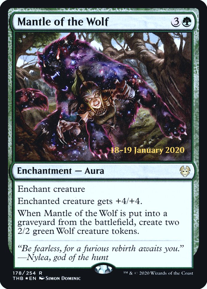 Mantle of the Wolf [Theros Beyond Death Prerelease Promos] | Boutique FDB TCG