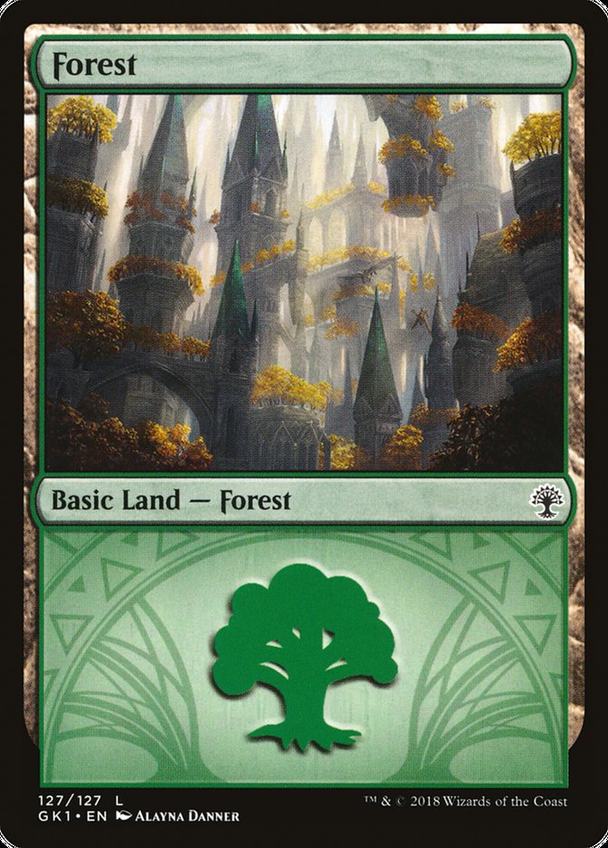 Forest (127) [Guilds of Ravnica Guild Kit] | Boutique FDB TCG