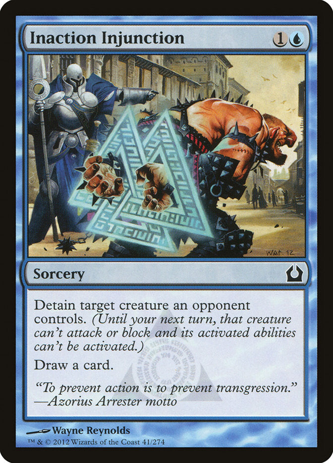 Inaction Injunction [Return to Ravnica] | Boutique FDB TCG