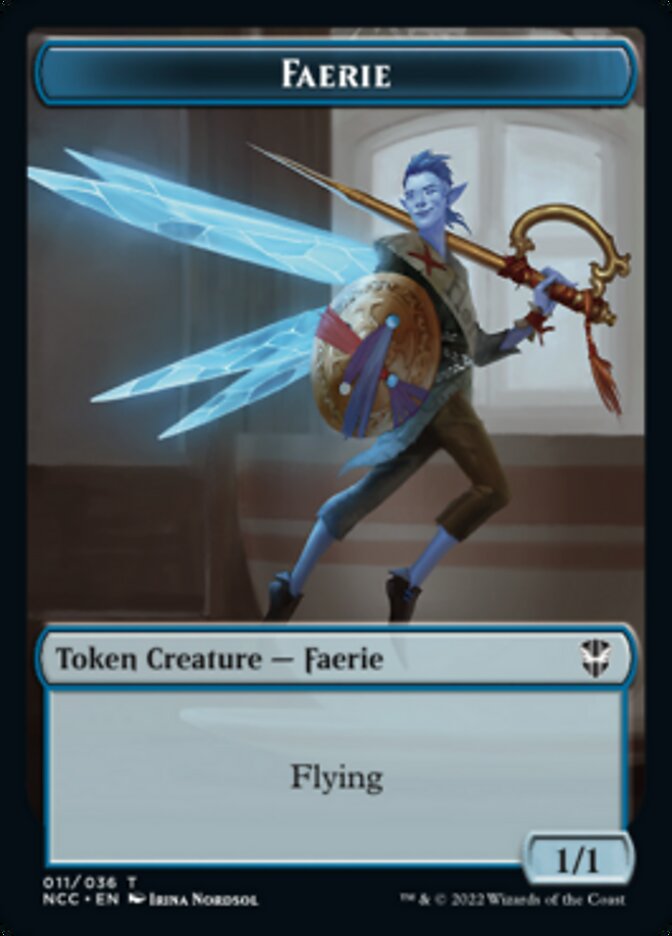 Faerie // Rogue Double-Sided Token [Streets of New Capenna Commander Tokens] | Boutique FDB TCG