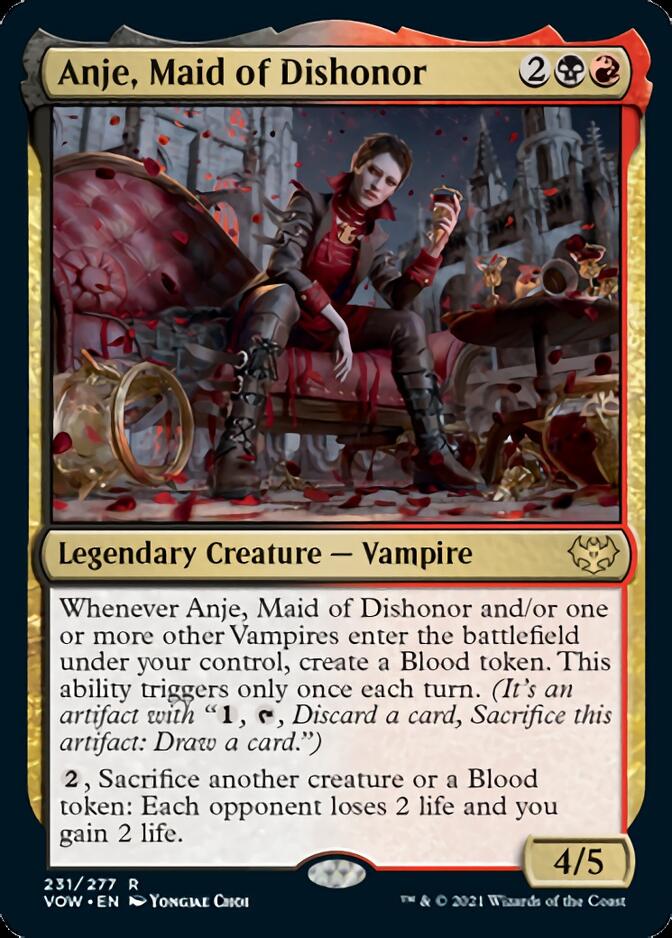 Anje, Maid of Dishonor [Innistrad: Crimson Vow] | Boutique FDB TCG