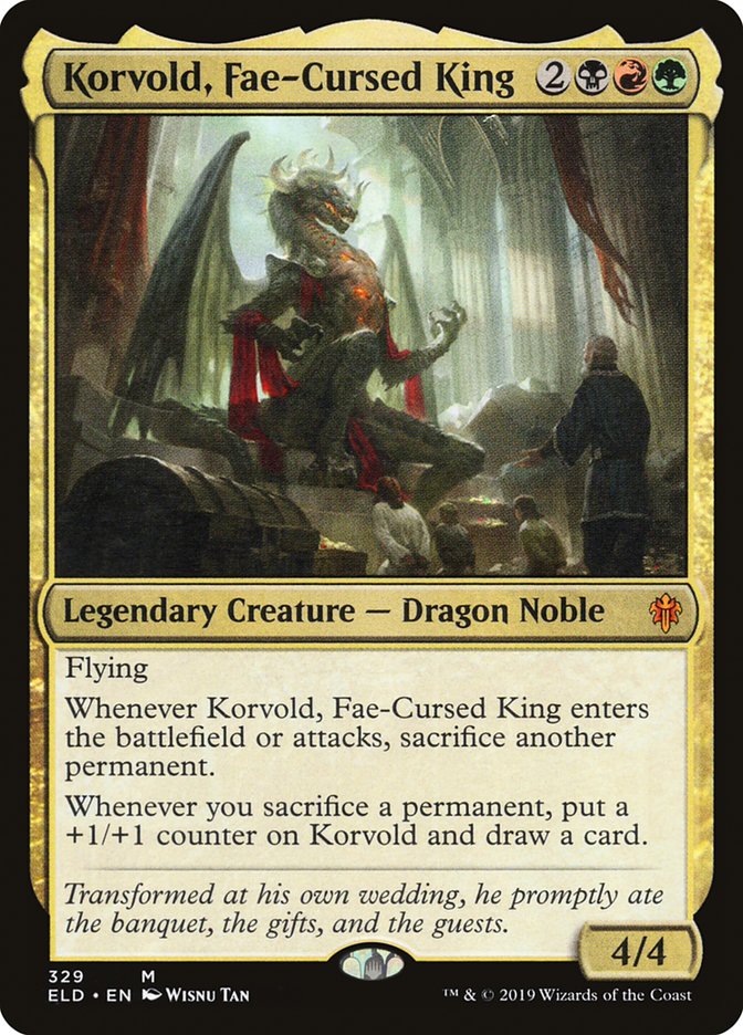 Korvold, Fae-Cursed King [Throne of Eldraine] | Boutique FDB TCG
