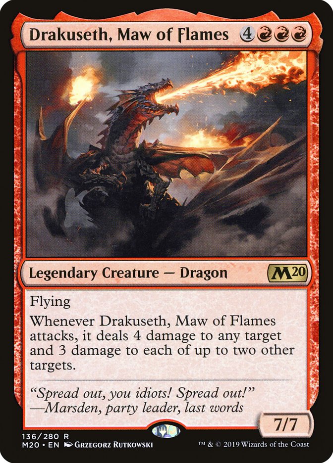 Drakuseth, Maw of Flames [Core Set 2020] | Boutique FDB TCG