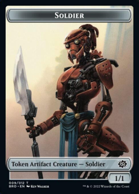 Powerstone // Soldier (009) Double-Sided Token [The Brothers' War Tokens] | Boutique FDB TCG