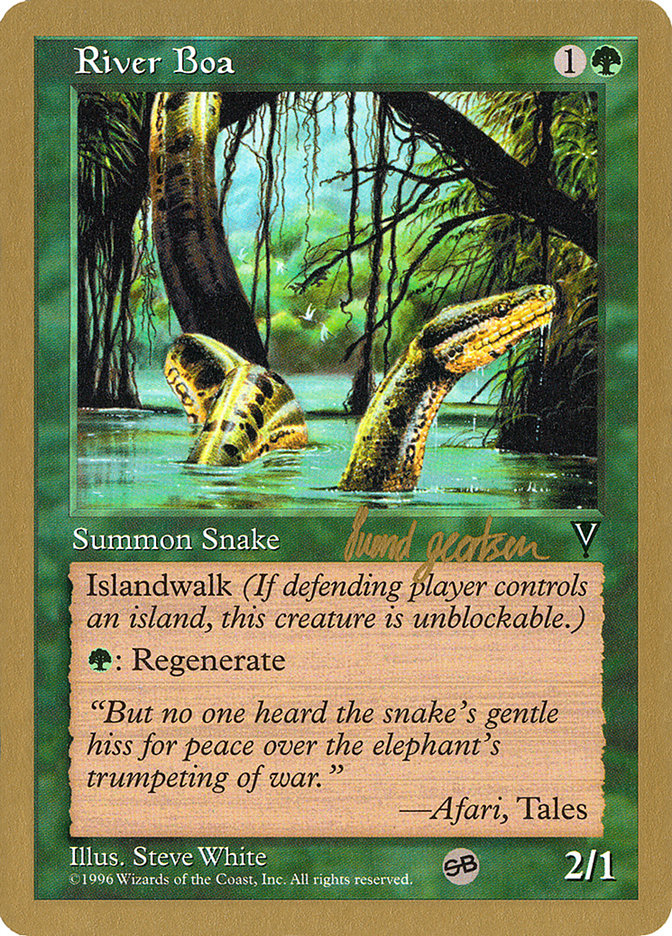 River Boa (Svend Geertsen) (SB) [World Championship Decks 1997] | Boutique FDB TCG