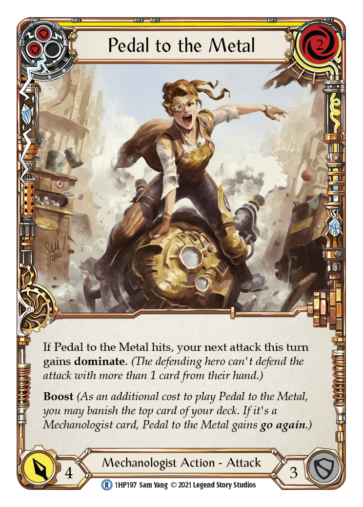 Pedal to the Metal (Yellow) [1HP197] (History Pack 1) | Boutique FDB TCG