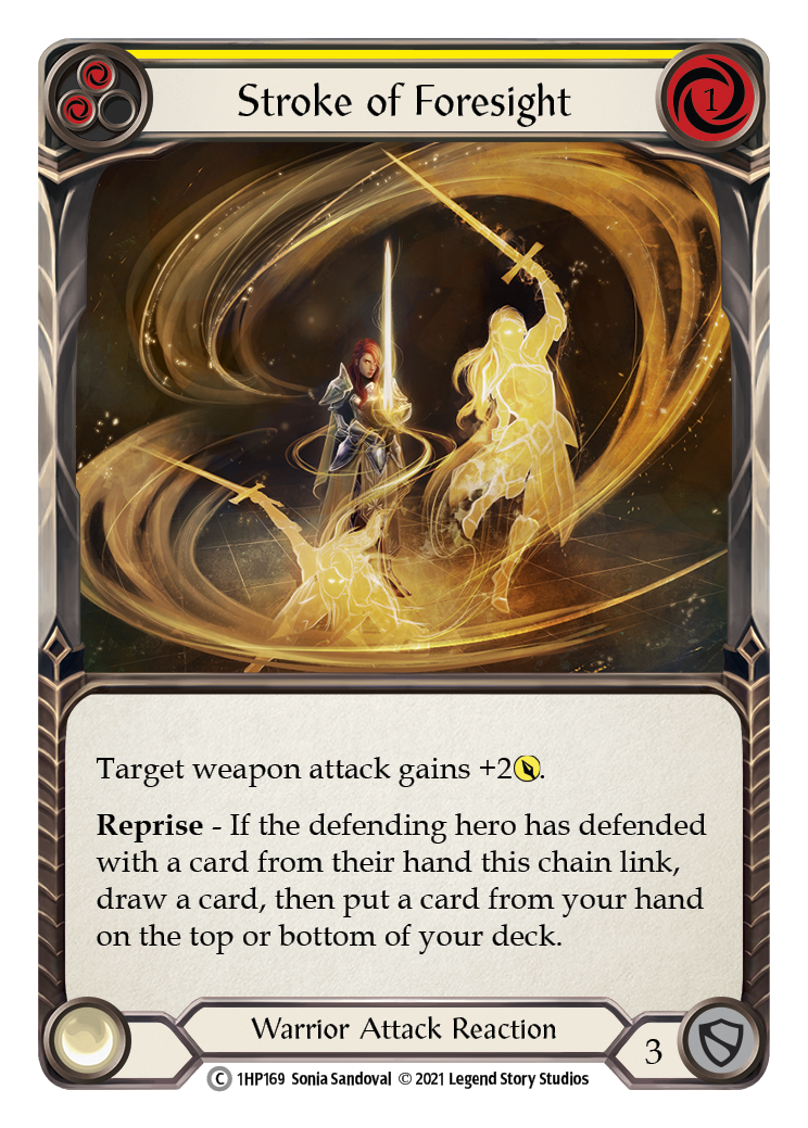 Stroke of Foresight (Yellow) [1HP169] (History Pack 1) | Boutique FDB TCG