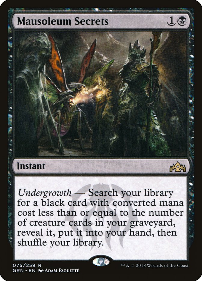 Mausoleum Secrets [Guilds of Ravnica] | Boutique FDB TCG