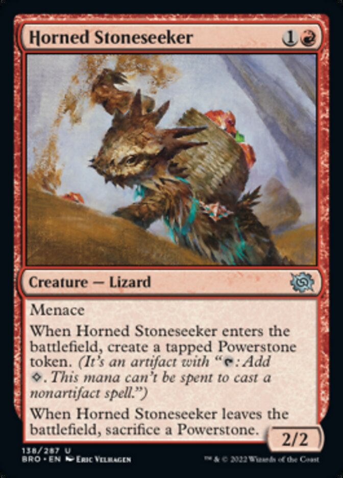 Horned Stoneseeker [The Brothers' War] | Boutique FDB TCG