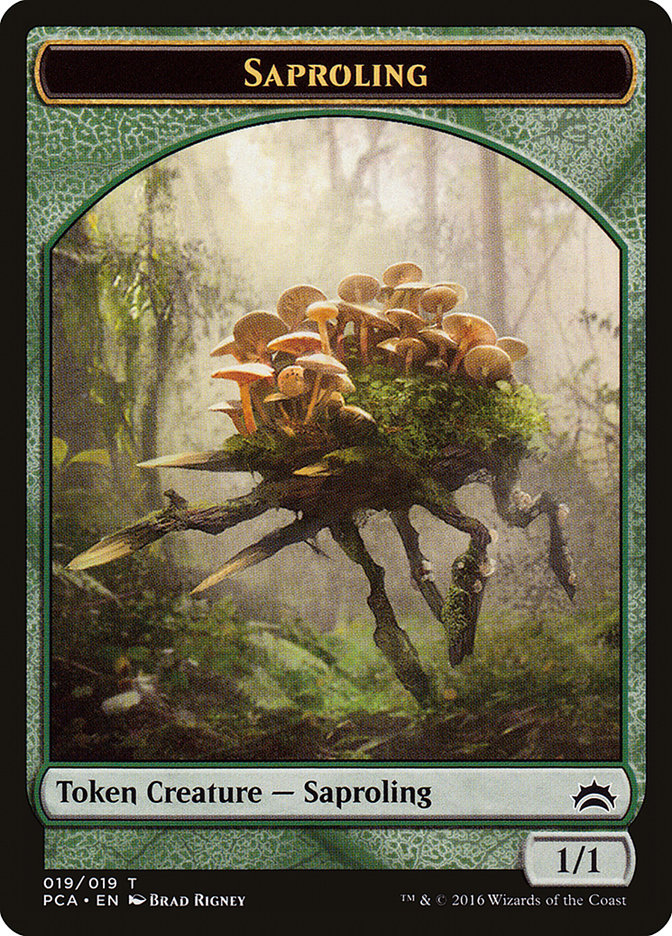 Saproling // Goblin Double-Sided Token [Planechase Anthology Tokens] | Boutique FDB TCG