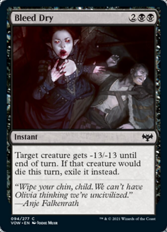 Bleed Dry [Innistrad: Crimson Vow] | Boutique FDB TCG