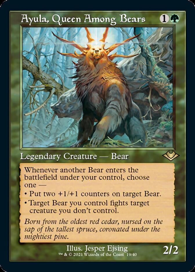 Ayula, Queen Among Bears (Retro Foil Etched) [Modern Horizons 2] | Boutique FDB TCG