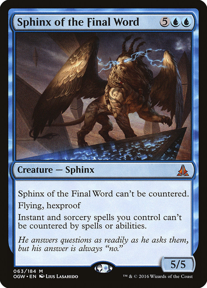 Sphinx of the Final Word [Oath of the Gatewatch] | Boutique FDB TCG