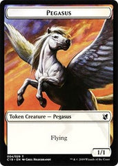 Pegasus // Human Double-Sided Token [Commander 2019 Tokens] | Boutique FDB TCG