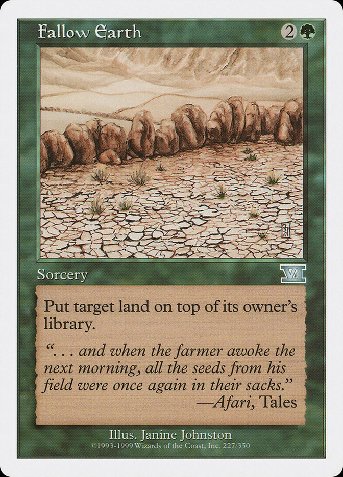 Fallow Earth [Classic Sixth Edition] | Boutique FDB TCG