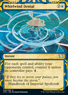 Whirlwind Denial (Foil Etched) [Strixhaven: School of Mages Mystical Archive] | Boutique FDB TCG