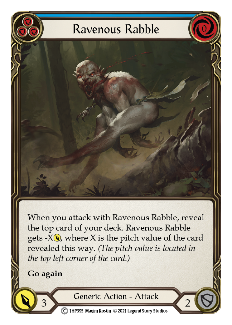 Ravenous Rabble (Blue) [1HP395] (History Pack 1) | Boutique FDB TCG