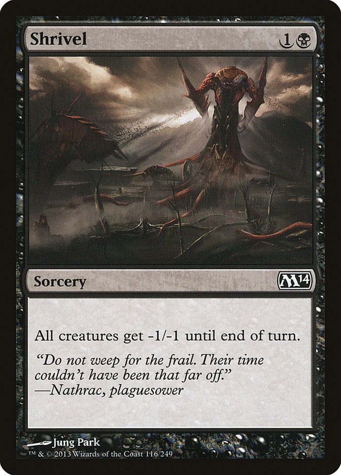Shrivel [Magic 2014] | Boutique FDB TCG