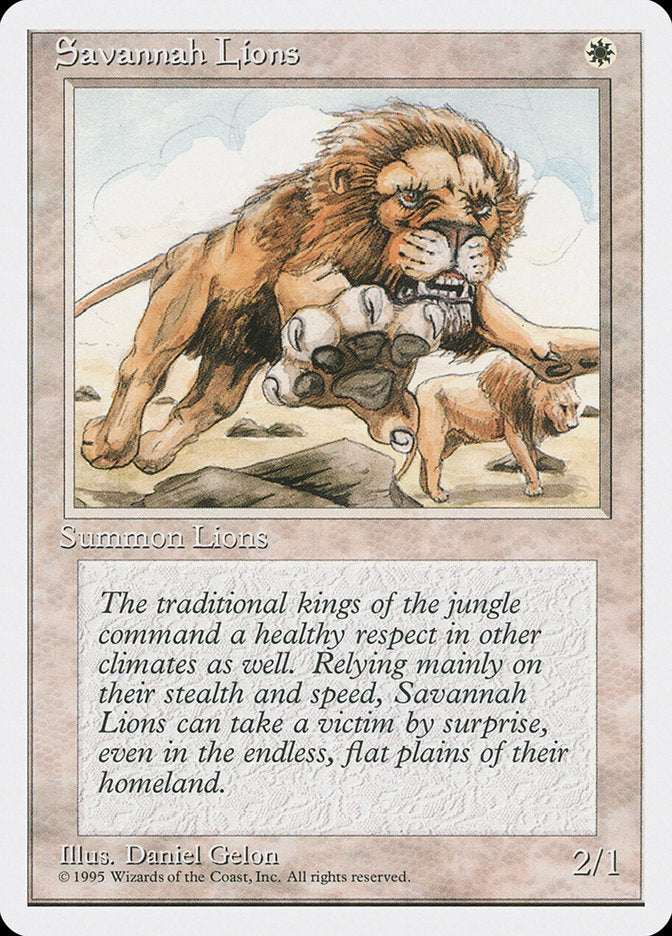 Savannah Lions [Fourth Edition] | Boutique FDB TCG