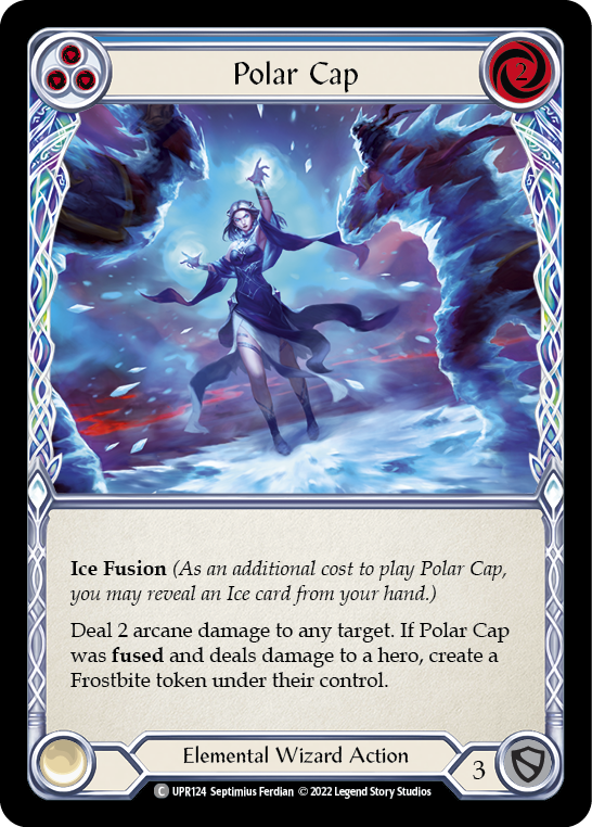 Polar Cap (Blue) [UPR124] (Uprising)  Rainbow Foil | Boutique FDB TCG