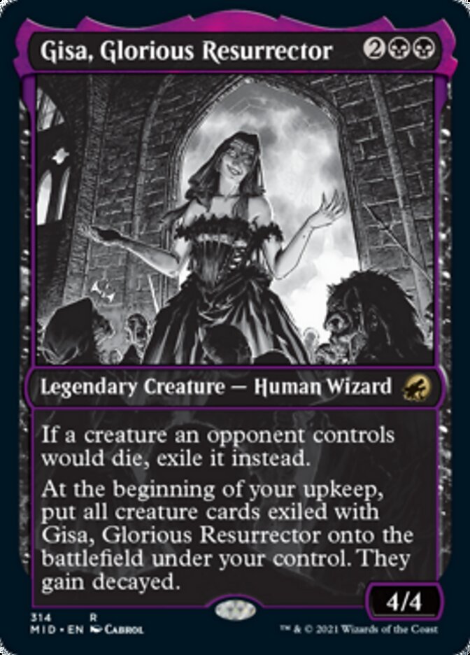 Gisa, Glorious Resurrector (Showcase Eternal Night) [Innistrad: Midnight Hunt] | Boutique FDB TCG