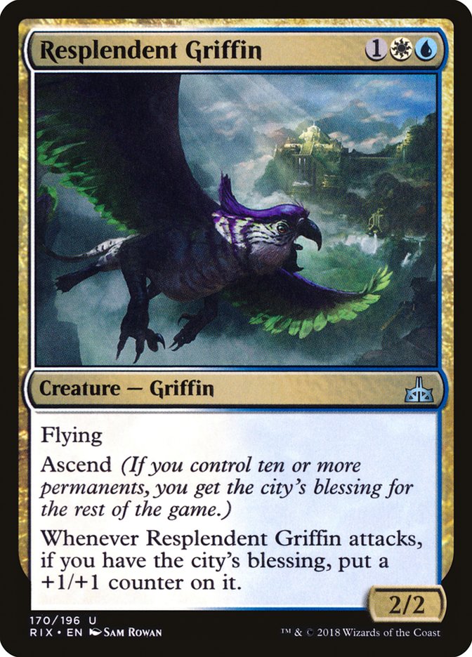 Resplendent Griffin [Rivals of Ixalan] | Boutique FDB TCG