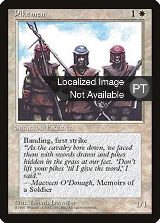 Pikemen [Fourth Edition (Foreign Black Border)] | Boutique FDB TCG