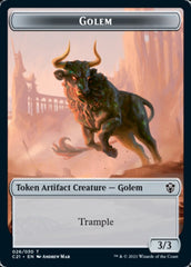 Golem (026) // Thopter Double-Sided Token [Commander 2021 Tokens] | Boutique FDB TCG