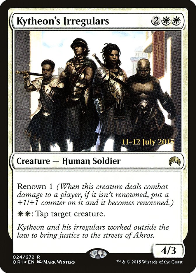 Kytheon's Irregulars [Magic Origins Prerelease Promos] | Boutique FDB TCG