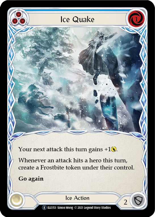 Ice Quake (Blue) [U-ELE153] (Tales of Aria Unlimited)  Unlimited Normal | Boutique FDB TCG