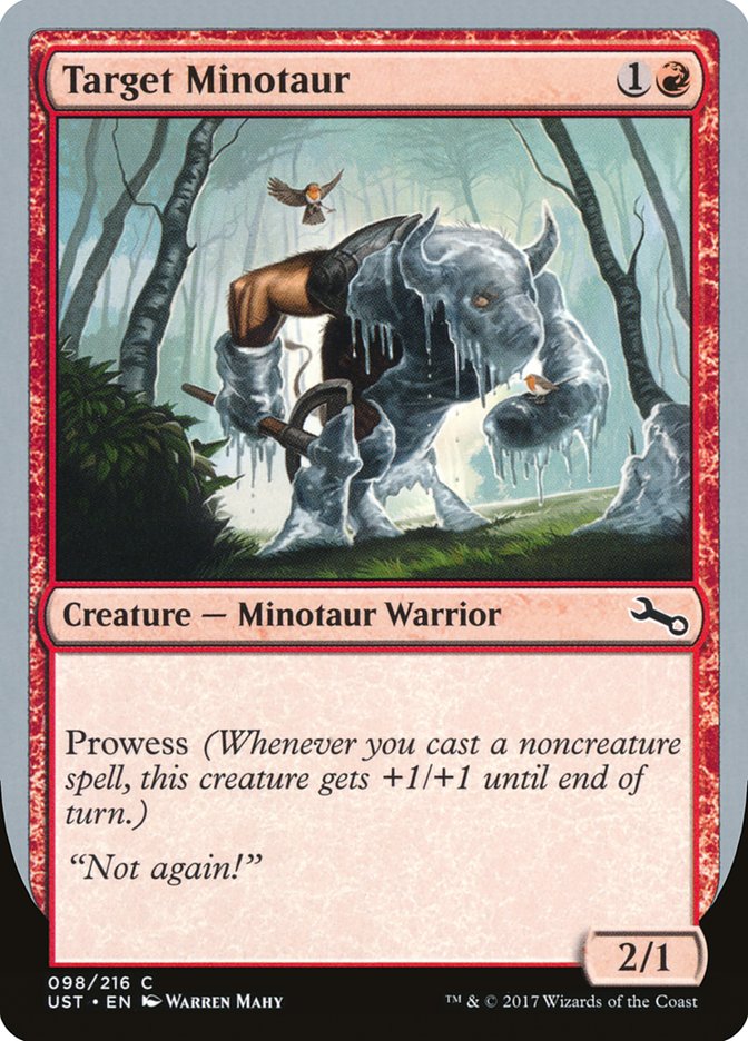 Target Minotaur (Ice Art) [Unstable] | Boutique FDB TCG