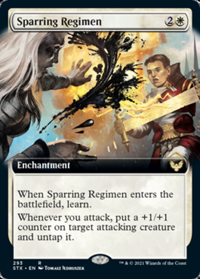 Sparring Regimen (Extended Art) [Strixhaven: School of Mages] | Boutique FDB TCG