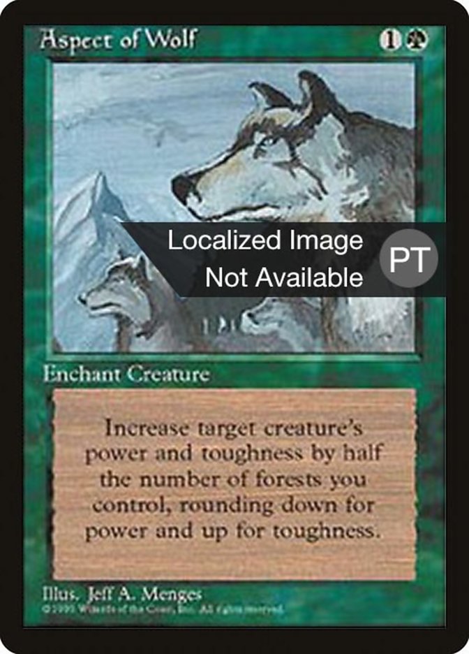 Aspect of Wolf [Fourth Edition (Foreign Black Border)] | Boutique FDB TCG